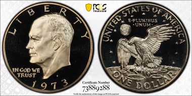 1973-S $1 Clad PR69DCAM
