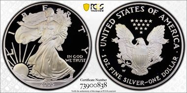 2005-W $1 Silver Eagle  First Strike PR70DCAM