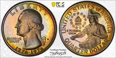 1976-S 25C Clad PR69DCAM