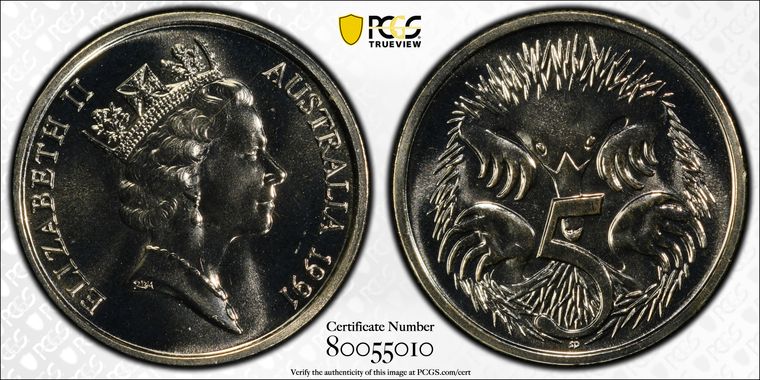 Cert 80055010 - Coin Image