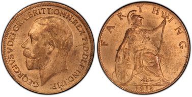 1918 1/4D S-4060 Bright finish MS65RD