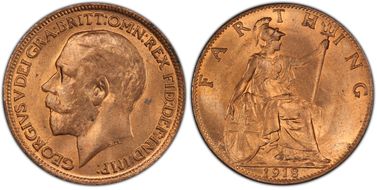 1918 1/4D S-4060 Bright finish MS65RD