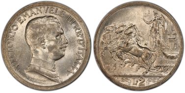 1915-R 2 L KM-55  Ag AU58