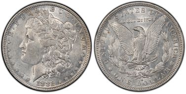 1882-O/S $1 Strong AU53