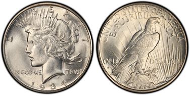 1934-D $1 MS63