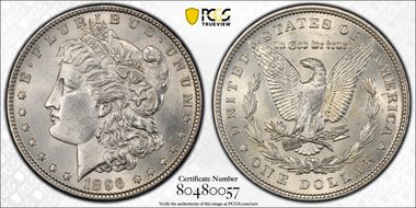 1896 $1 MS62