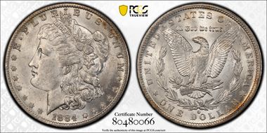 1884-O $1 MS62