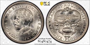 1927(m) Florin Canberra  KM-31 MS64