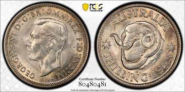 1943-S Shil KM-39  Ag MS64