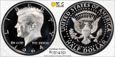 1964 50C Accented Hair PR69DCAM