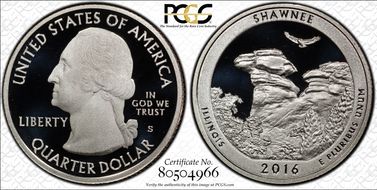 2016-S 25C Shawnee NP PR70DCAM