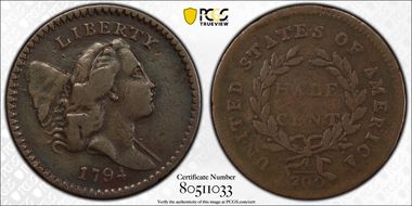 1794 1/2C C-9 VF20BN