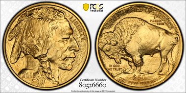 2015 $50 American Buffalo .9999 Fine Gold MS69