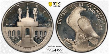 1984-S $1 Olympic PR66DCAM