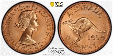 1959 Y. (p) 1D PR66RD