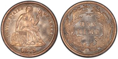 1879 10C MS66