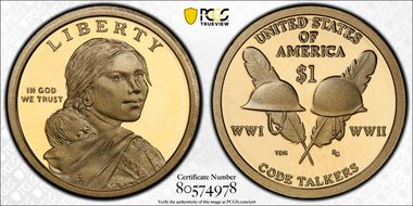 2016-S $1 Native American PR70DCAM