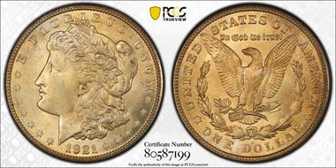 1921-S $1 MS65
