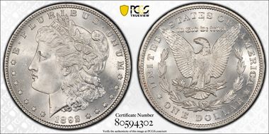 1892 $1 MS64+