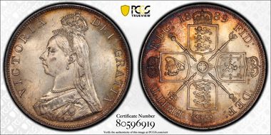 1889 Dbl Fl S-3923 MS64+