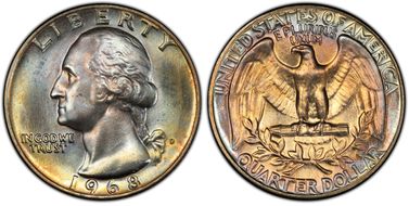 1968-D 25C MS68