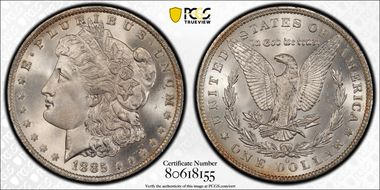 1885-O $1 MS67+