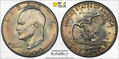 1972 $1 Type 3 MS66