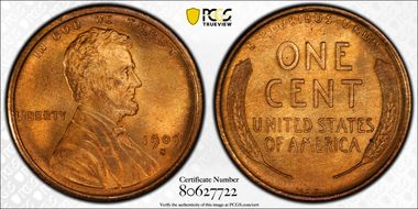 1909-S VDB 1C MS65RD