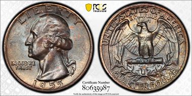 1955 25C MS66