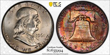 1961 50C MS64