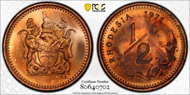 1971 1/2C MS64RB