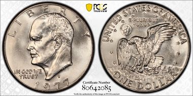 1977-D $1 MS66