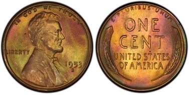 1953-S 1C MS66RB