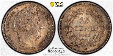 1846-A 25C Gad-357 MS62