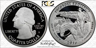 2016-S 25C T. Roosevelt NP Silver PR70DCAM