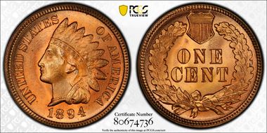 1894 1C MS66+ RD