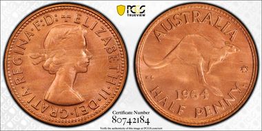 1964 Y. (p) 1/2D MS66RD