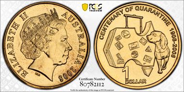 2008 $1 Quarantine MS67