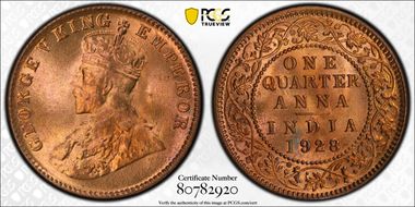 1928(C) 1/4 An SW-8.367 MS67RD