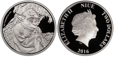 2016 $2 Yoda First Strike PR70DCAM