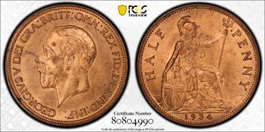 1934 1/2D S-4058 MS65RB