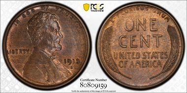 1913-S 1C MS64BN