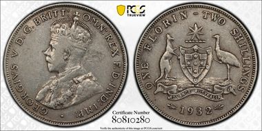 1932(m) Florin KM-27  Ag VF25