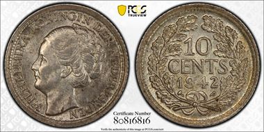 1942-P 10C KM-9  Palm MS62