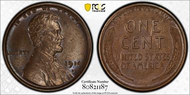1914-D 1C AU58BN