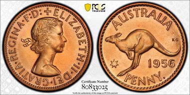 1956 Y. (p) 1D PR62RD