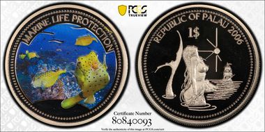 2006 $1 KM-129 Box Fish PR69DCAM