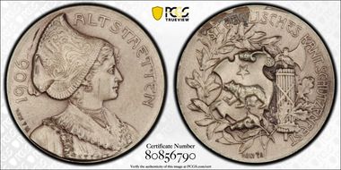 1906 Medal Altstatten R-1181c Silver Matte SP65