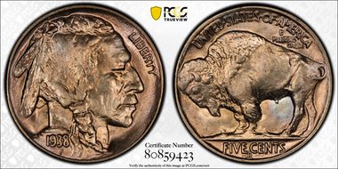 1938-D 5C Buffalo MS66
