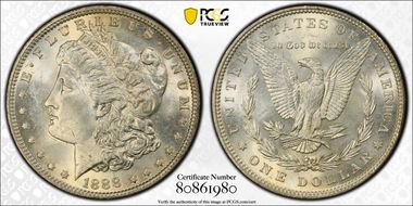 1888 $1 MS64